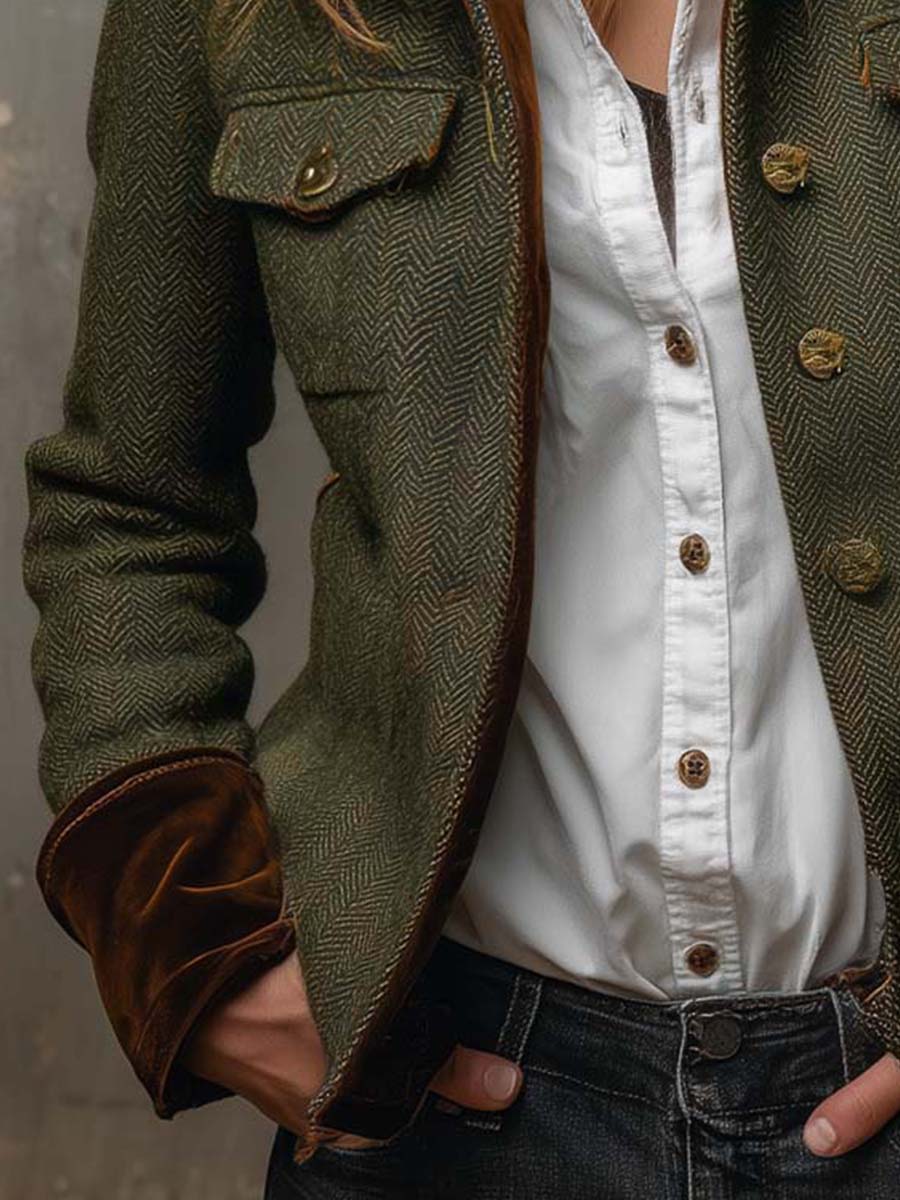 Blazer de espiga Honorine