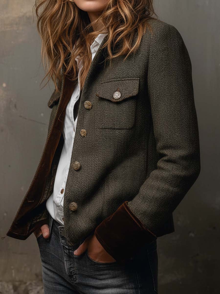 Blazer de espiga Honorine