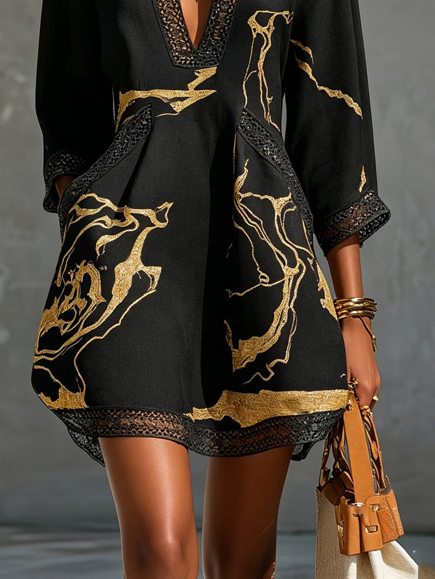 Minivestido de encaje Donatella