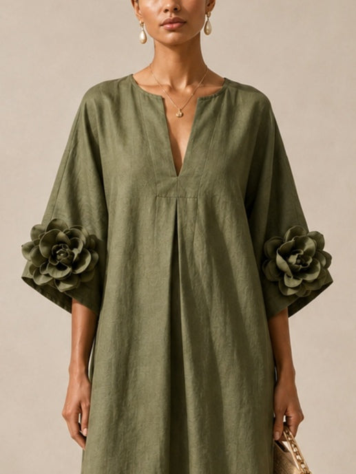 Vestido midi floral Livia