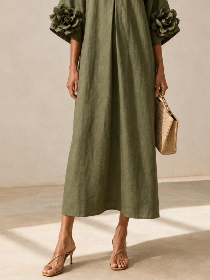 Vestido midi floral Livia